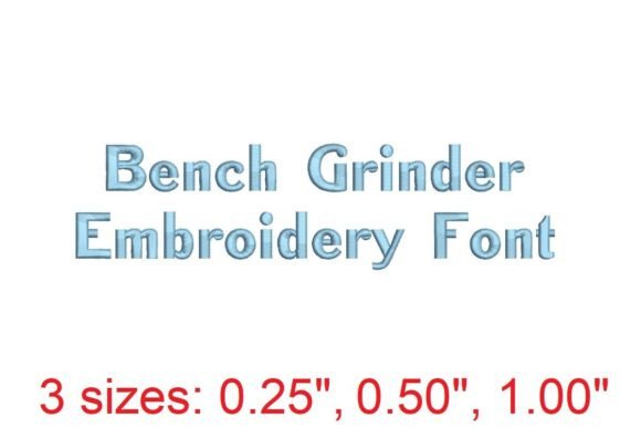 Bench Grinder Embroidery Font Review for Craft Fairs