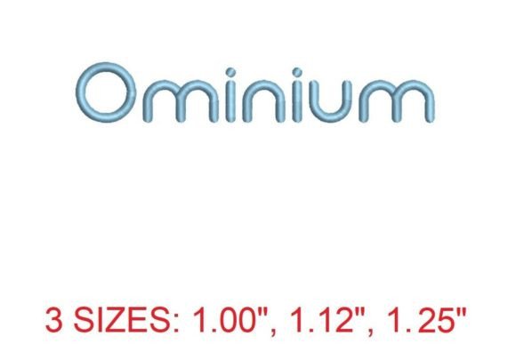 Ominium Embroidery Font Review for Etsy Sellers