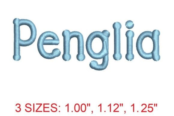 Penglia Embroidery Font Review for Boutique Apparel