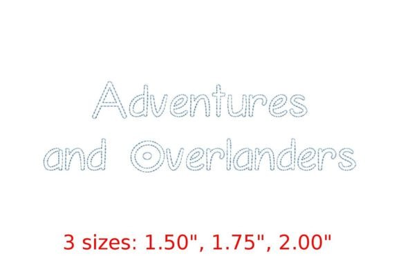 Review: Adventures Bean Stitch Outline Font