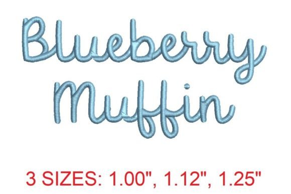 Review: Blueberry Muffin Embroidery Font
