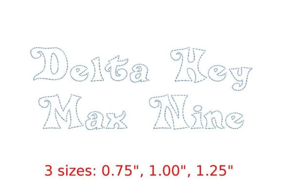 Review: Delta Hey Max Nine Bean Stitch Font
