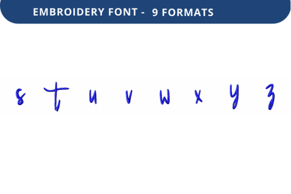 Review: Under Secretary Font S-Z for Embroidery