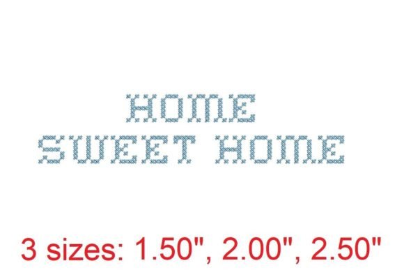 Reviewing Home Sweet Home Embroidery Font