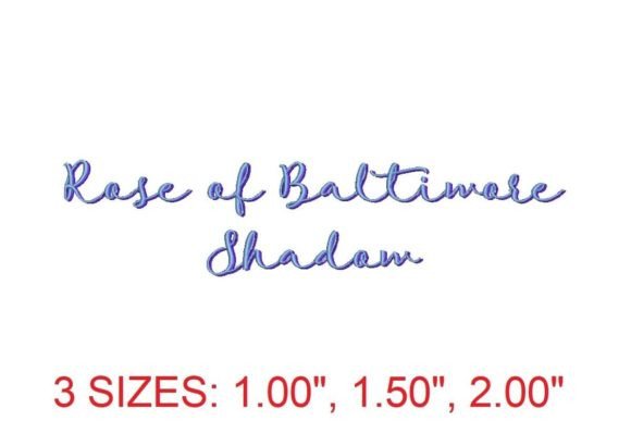 Reviewing Rose of Baltimore Shadow Font for Boutique Sweatshirts
